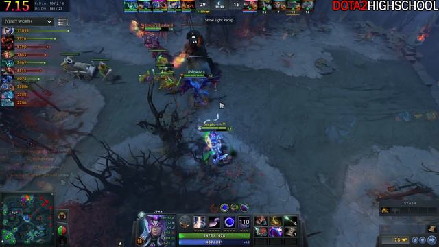 Arteezy [Luna] Full Physical Build 7.15 Dota 2 смотреть онлайн