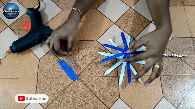 How To Make Christmas Ballls | Christmas Balls Making | Christmas Decorations | Glitter Foam Craft