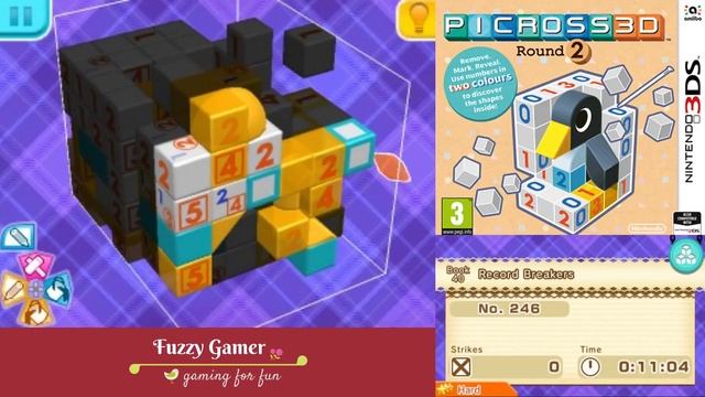 Picross 3D Round 2! Book 40 Record Breakers Puzzle 246 Hard Mode смотреть онлайн