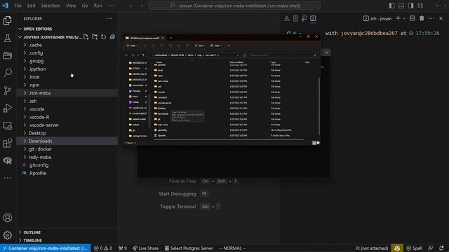 Working with files in VS Code + Docker on Windows смотреть онлайн