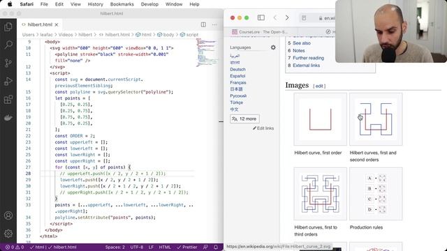 Coding an Animated Art Piece Based on the Hilbert Curve Using SVG in the Browser смотреть онлайн