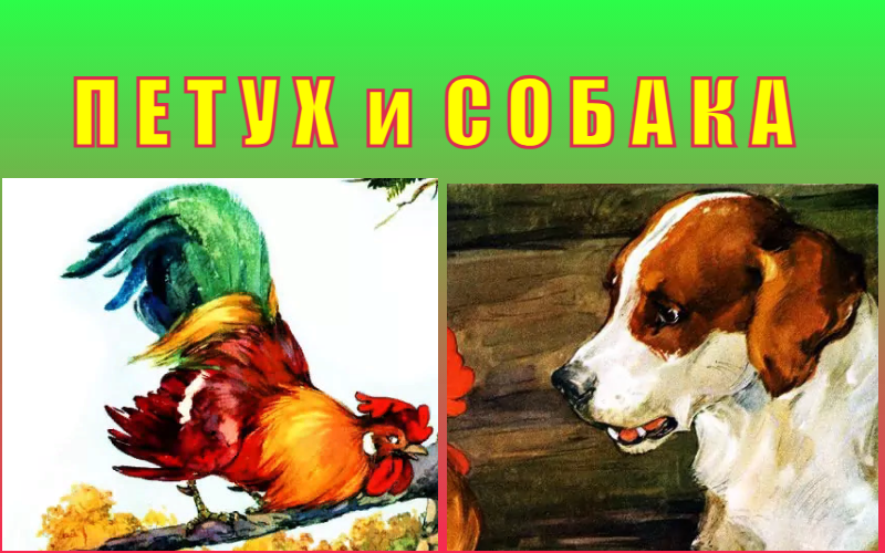 Петух и собака. Русская народная сказка.