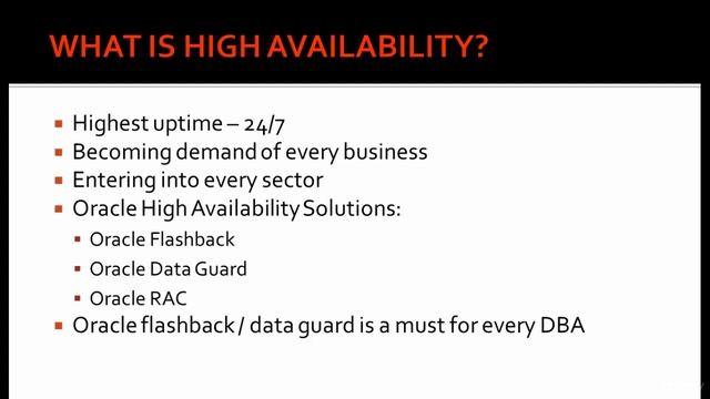 What are High Availability Solutions Provided by Oracle смотреть онлайн