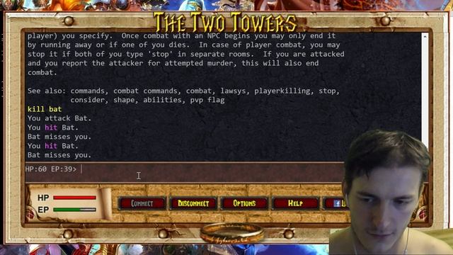 MUD The Two Towers ☺ текстовая MMORPG по Толкиену смотреть онлайн