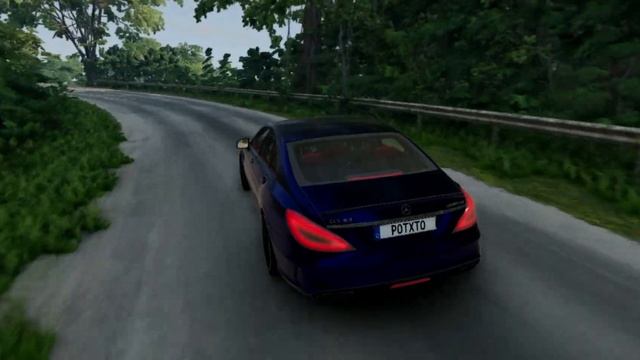 Mercedes cls 63 test drive, beamng drive