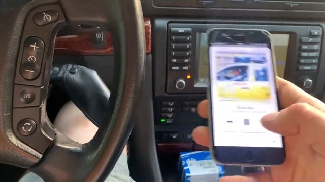 Блютуз в BMW E38 с магнитолой 16:9. Эмуляция CD-чейнджера смотреть онлайн
