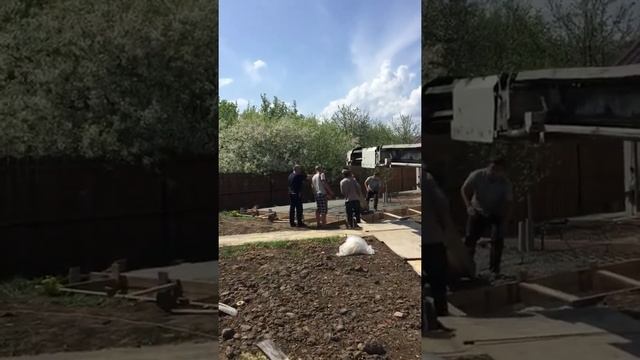 Заливка бетона под фундамент беседки смотреть онлайн