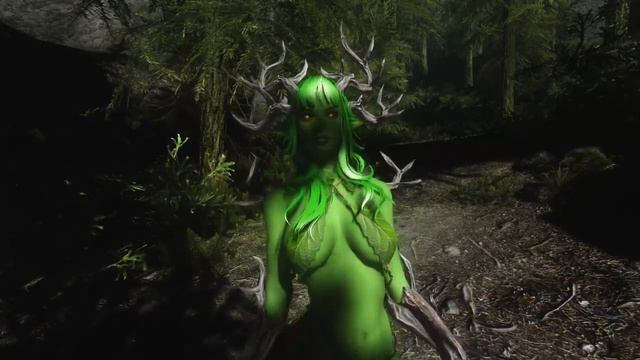 Skyrim mod. Female Monsters of Skyrim. Дриада смотреть онлайн