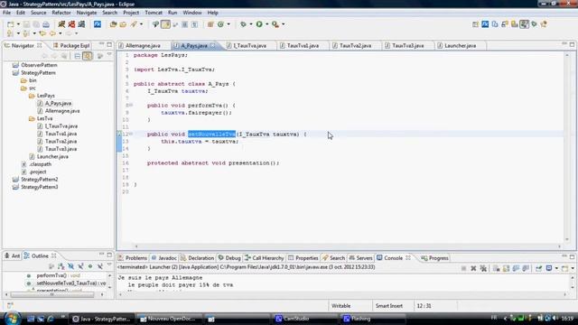 Design Pattern Strategy in Java with Eclipse смотреть онлайн