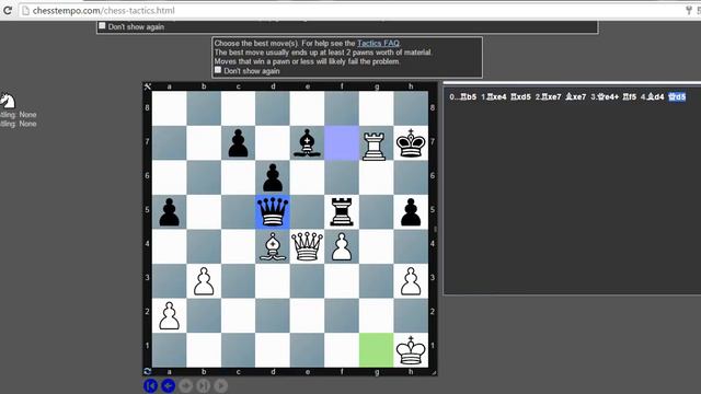Тактика | Хотим 2000 на chesstempo.№5 смотреть онлайн