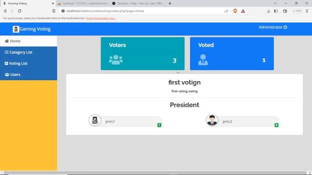 Online Voting System using PHP Source Code смотреть онлайн