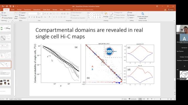 К. Половников «Non-backtracking walks reveal compartments in sparse chromatin interaction networks» смотреть онлайн
