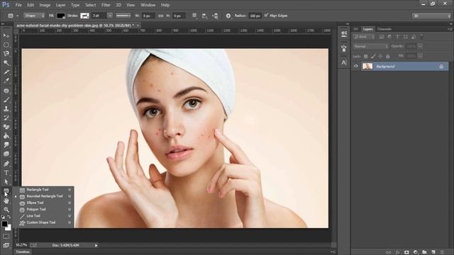 Photoshop Tutorial | How to use Shapes tool, Hand and Rotate tool, Zoom tool in Adobe Photoshop смотреть онлайн
