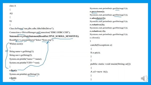 VTU Advanced java & J2EE (18CS644) [Introduction to JDBC] (M5 L4) смотреть онлайн