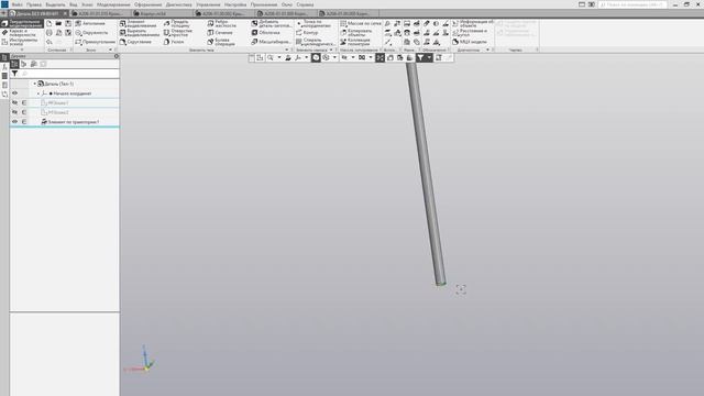 Компас 3D - производные размеры смотреть онлайн