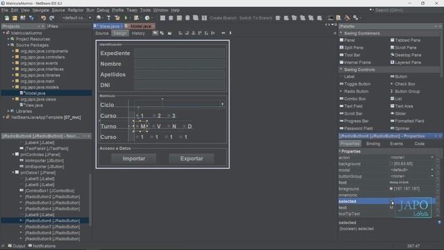Java 8 | Netbeans 8.2 | Validación Swing #09 - MatriculaAlumno - Vista смотреть онлайн