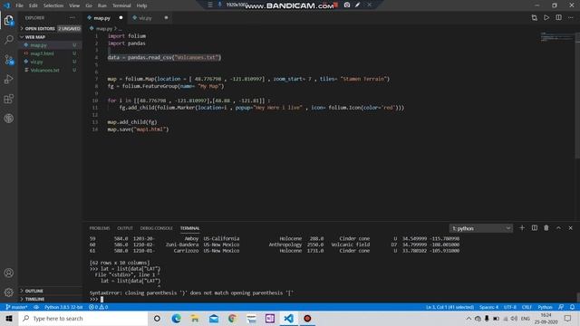 How to create map with folium Part 4 | Python to AI ML and Data Science| Code with Lakshit #60 смотреть онлайн