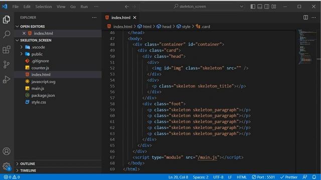 How to create Skeleton Loading Animation with CSS & JS смотреть онлайн