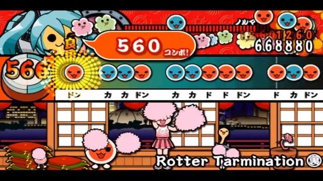 Taiko no Tatsujin Portable DX: Rotter Tarmination [ Oni ] Full Combo! смотреть онлайн