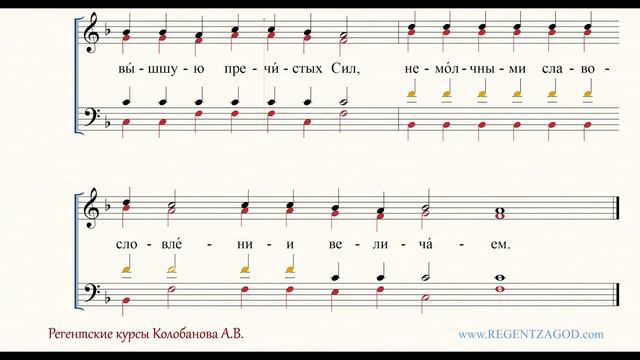 Глас 8, песнь 9, ирмос: 