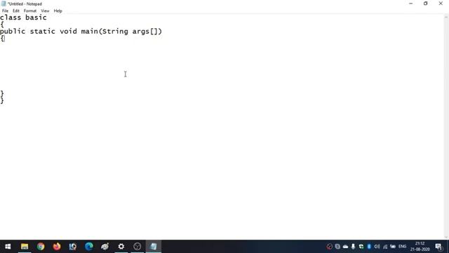 Simple Basic java programme for beginners(compile and run using command prompt) смотреть онлайн