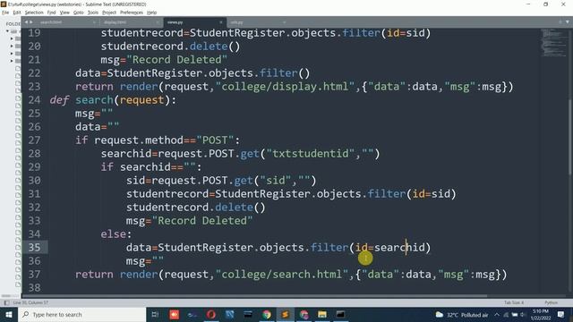 Search and Delete Operation and Login Operation in Python in Django смотреть онлайн