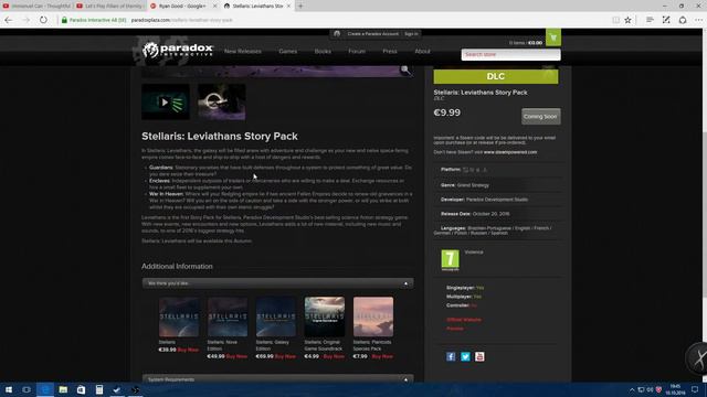 Stellaris Leviathans DLC Launch Date Announced (Text & Talk) - Also Heinlein 1.3.0 (20th October)