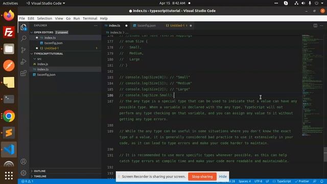 Typescript Tutorial #13 The Any Type смотреть онлайн