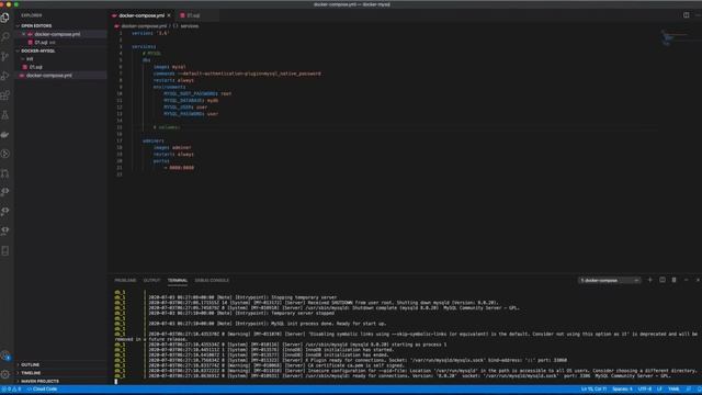Docker Compose MySQL Multiple Database смотреть онлайн