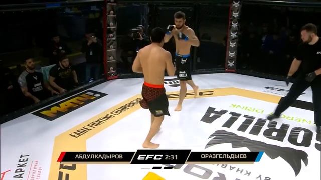 АМАНУЛУ АБДУЛКАДЫРОВ VS БАХТИЯР ОРАЗГЕЛЬДЫЕВ | EFC SELECTION | ПОЛНЫЙ БОЙ смотреть онлайн