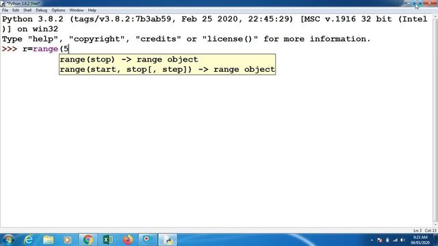 Tuple and Range on IDLE смотреть онлайн