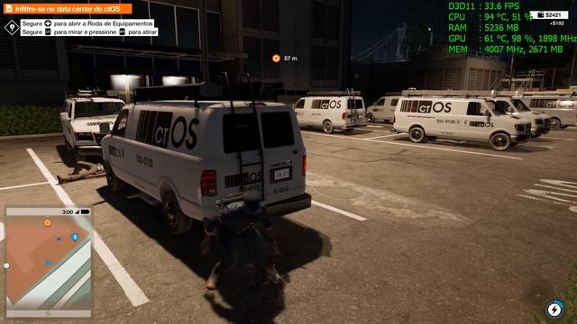 eGPU Gtx 1060 3gb - gameplay Watch Dogs 2 смотреть онлайн
