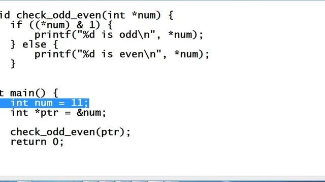 Odd and Even Number Using Pointers in C смотреть онлайн