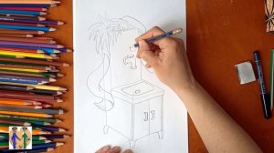 Как нарисовать Мойдодыра. Онлайн-школа рисования "Малевашки"