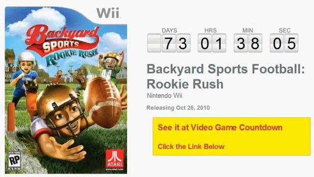 Backyard Sports Football: Rookie Rush Wii Countdown смотреть онлайн