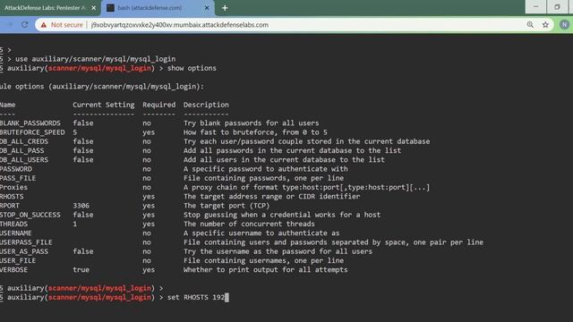 [Attack-Defense] MySQL Recon Dictionary Attack смотреть онлайн