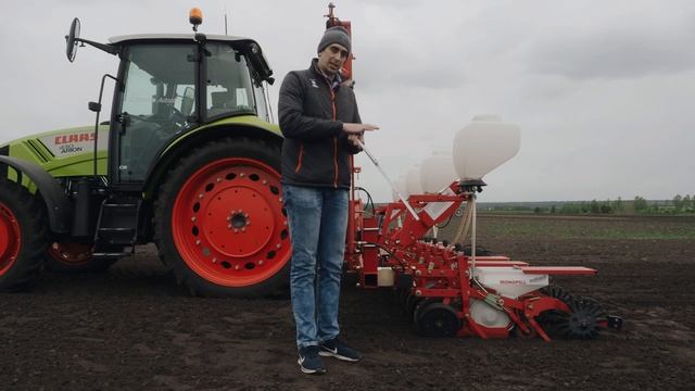 Настройка сеялки Kverneland MONOPILL SE и оценка качества сева сахарной свёклы