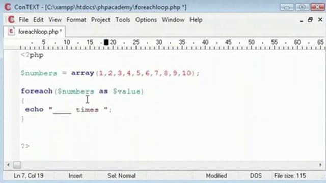 Loops Foreach Statement - English смотреть онлайн