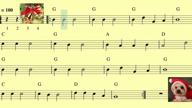 Jingle Bells PARA FLAUTA DULCE смотреть онлайн