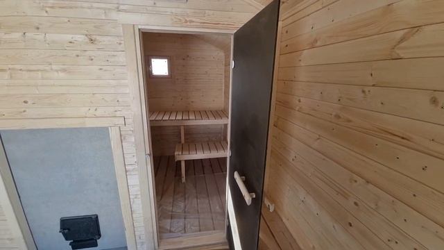 Баня Барнхаус 2.4х4.5м смотреть онлайн