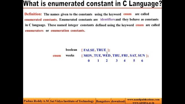 08. ENUMERATED CONSTANTS смотреть онлайн