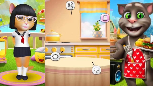 Мульт ИГРА. Говорящая Анжела ВОЗРОЖДЕНИЕ Часть 15. TALKING ANGELA NINJA. Мультик про котиков смотреть онлайн