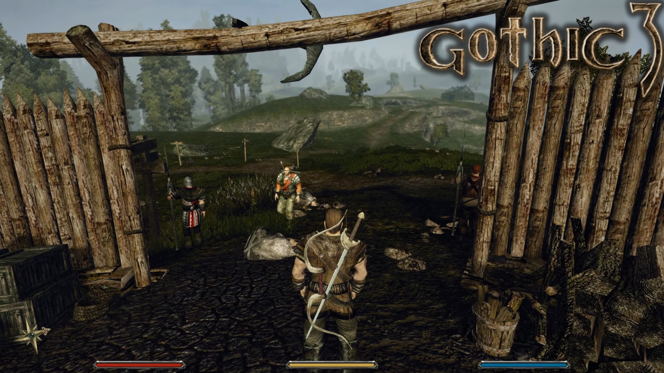 Безымянный помогает жителям Ардеи ► Gothic 3 #5 ►Lively Towns Mod