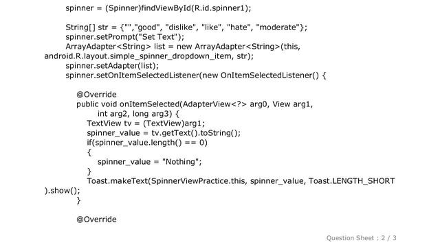 Android : Why is onNothingSelected method needed in spinner listener? смотреть онлайн
