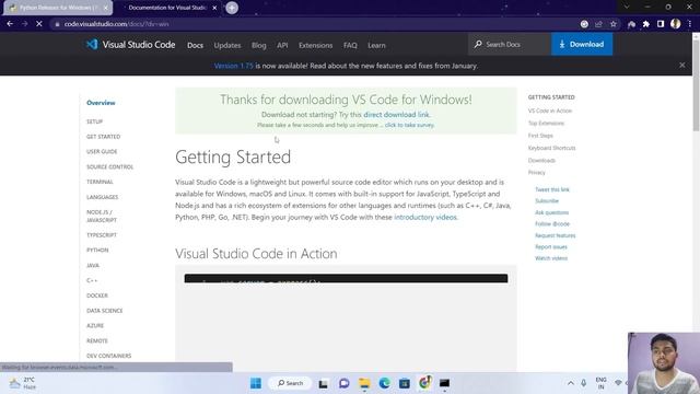 Tutoria 1: Installing Python, Django, VS Code | Django Blog Project Initiation смотреть онлайн