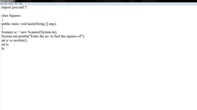 Java program | How to print squares from 1 to x смотреть онлайн