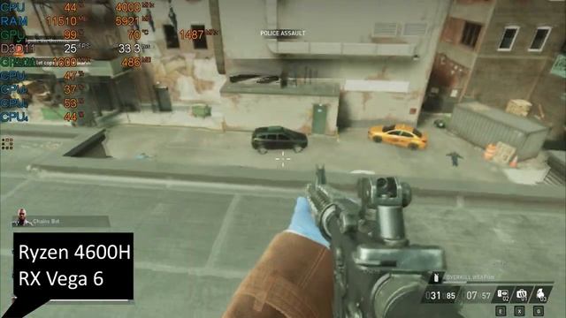 Payday 3 на ноутбуке (RX Vega 6) смотреть онлайн