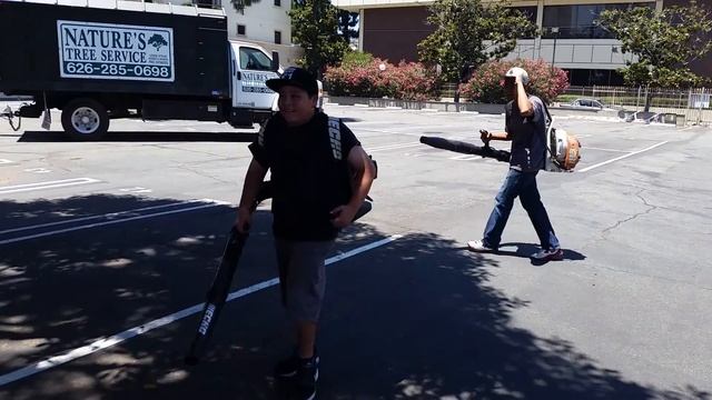 Leaf blower jousting смотреть онлайн