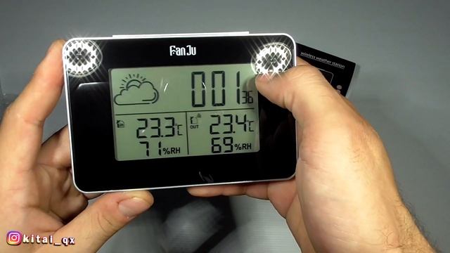 FanJu FJ3364 беспроводная метеостанция с aliexpress. смотреть онлайн