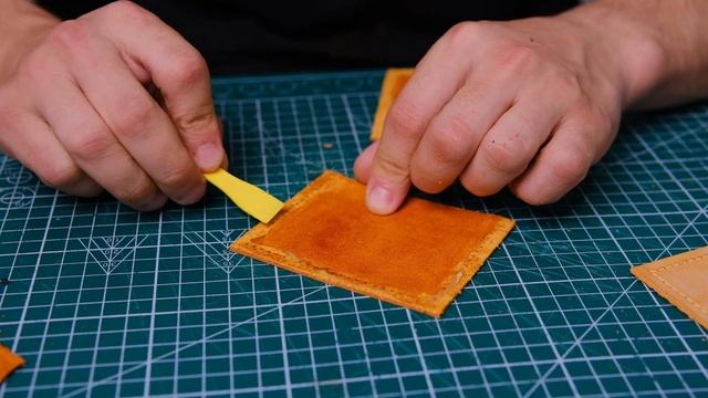 Визитница, картхолдер из кожи своими руками. Leather cardholder. смотреть онлайн